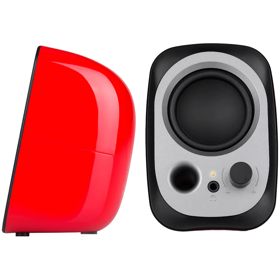 Edifier R12U 2.0 Audio System, USB, AUX, 2.25-inch Drivers, 4W (RMS), Volume Control, Red - image 2