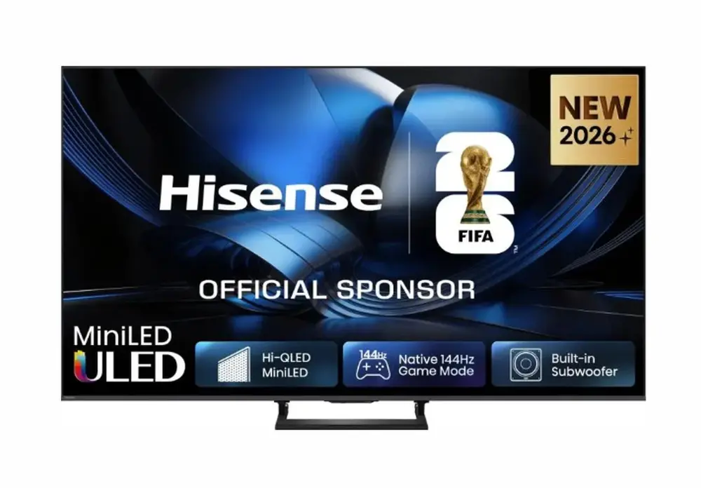 Телевизор, Hisense 50" U7SE, 4K Ultra HD 3840x2160, ULED, FALD, Quantum Dot, 144Hz, IPS, HDR 10+, HLG, Dolby Vision IQ, Dolby Atmos, Smart TV, WiFi 5GHz, WiFi Direct, BT, Anyview Cast, 4xHDMI, 2xUSB, LAN, CI+, DVB-T2/C/S2, Black