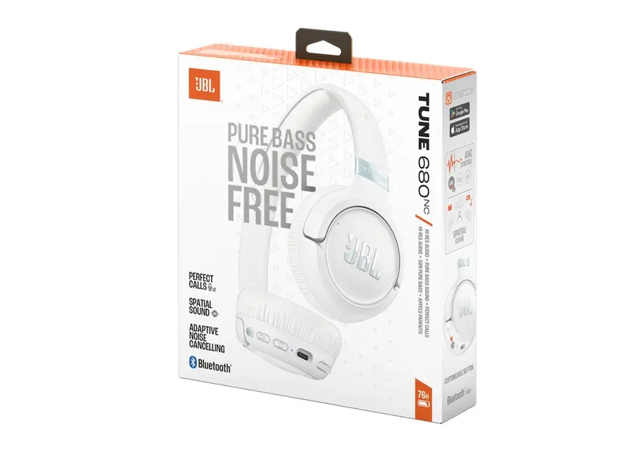 Слушалки, JBL TUNE 680NC WHT Wireless on-ear Noise cancelling headphones - image 9