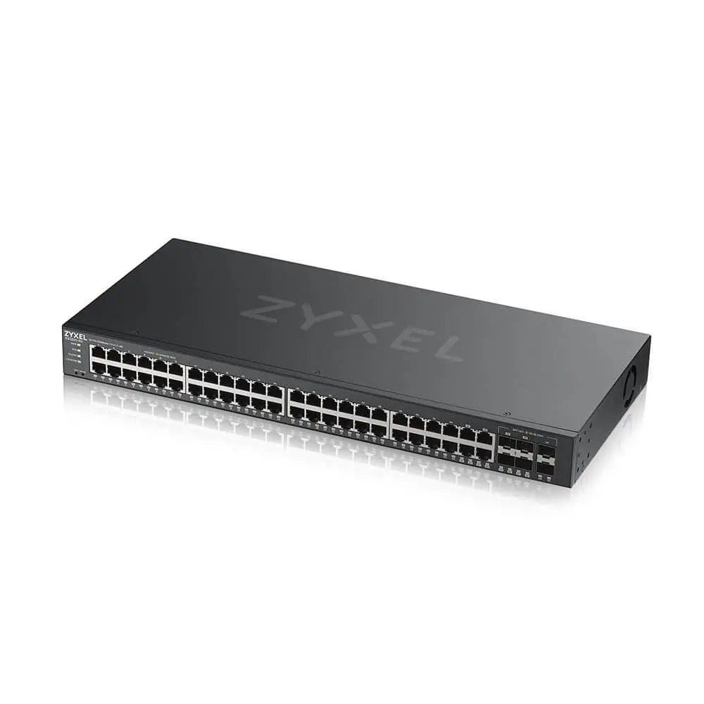 Switch ZyXEL GS-2220-50, 48 θυρών Layer2+, 44x Gb+ 4x Gb combo (RJ45/SFP) + 2x Gb SFP, διαχειρίσιμο