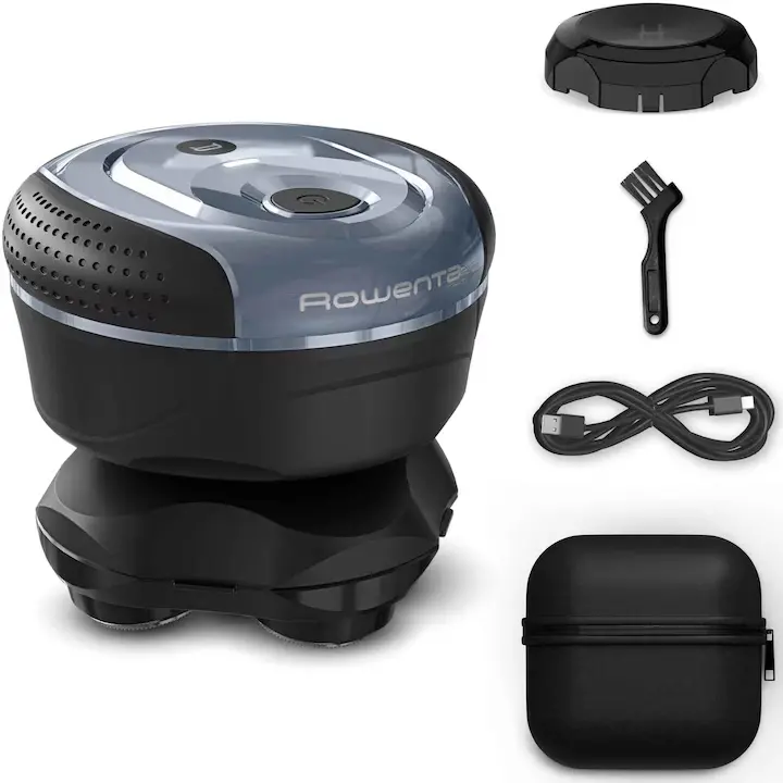 Машинка за подстригване, Rowenta TN3110E0 Skull Shaver, Titanium coated blade, Waterproof IPX4, Vaity Case