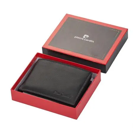 Мъжки портфейл с мека кожа и  ембосинг емблема - PIERRE CARDIN - image 3