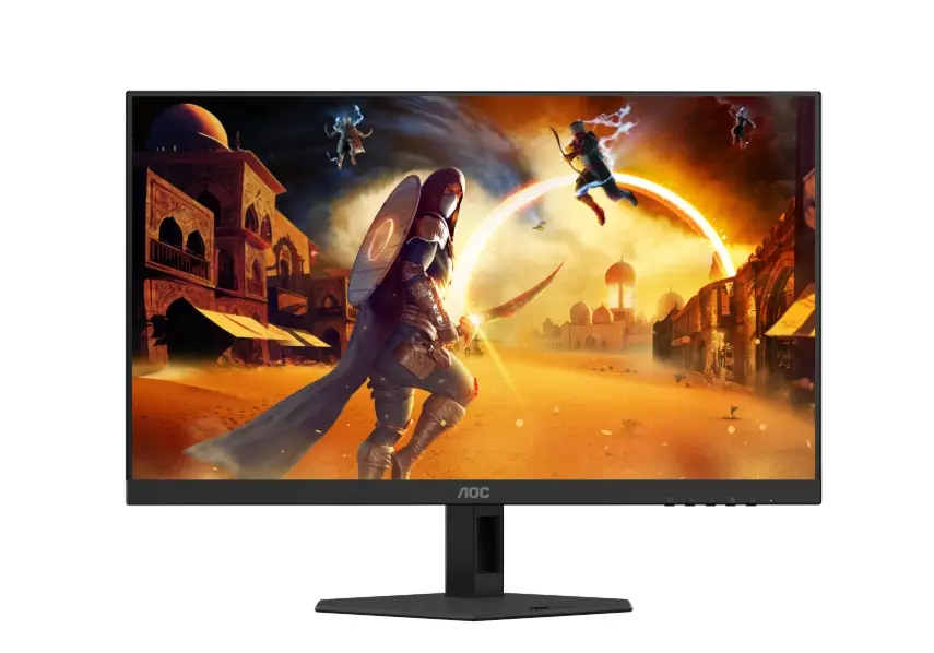 Монитор, AOC 27G4ZR, 27" Fast IPS WLED, 1920x1080@260Hz (OC, Native 240Hz), 1ms GtG, 0.3ms MPRT, 300cd m/2, 1000:1, Adaptive Sync, FlickerFree, Anti Blue Light, Tilt, Height Adjust, Pivot, Swivel, 2xHDMI, DP - image 3