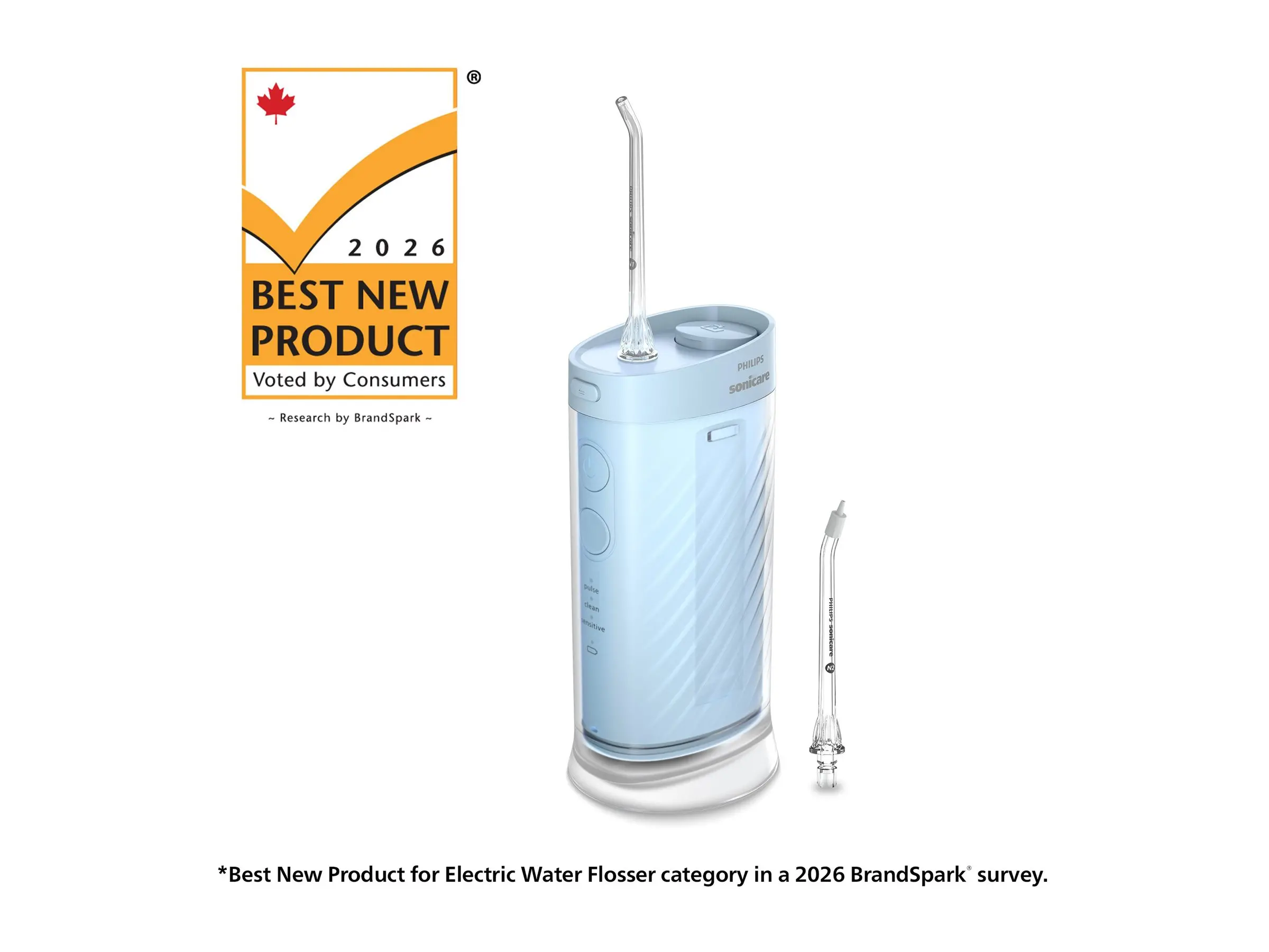 PHILIPS Ασύρματο Power Flosser 1000 μπλε Δοχείο 200ml εύκολο στο γέμισμα