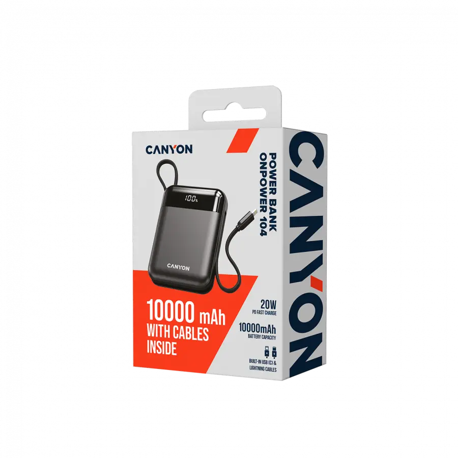 CANYON power bank OnPower 104 10000mAh Black - image 4