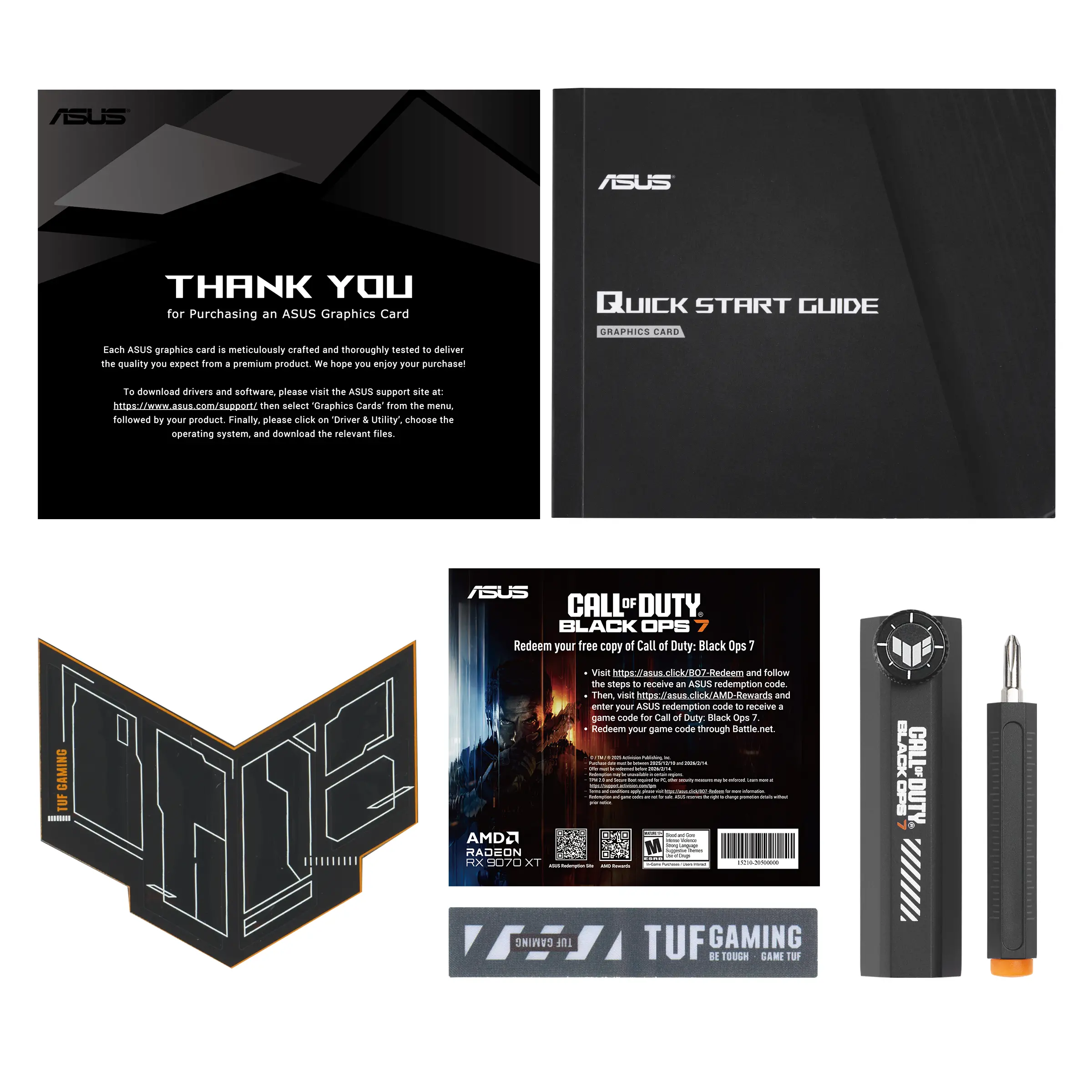 Видео карта ASUS TUF GAMING RADEON RX 9070 XT COD BO7 Speical Edition OC 16GB GDDR6 - image 10