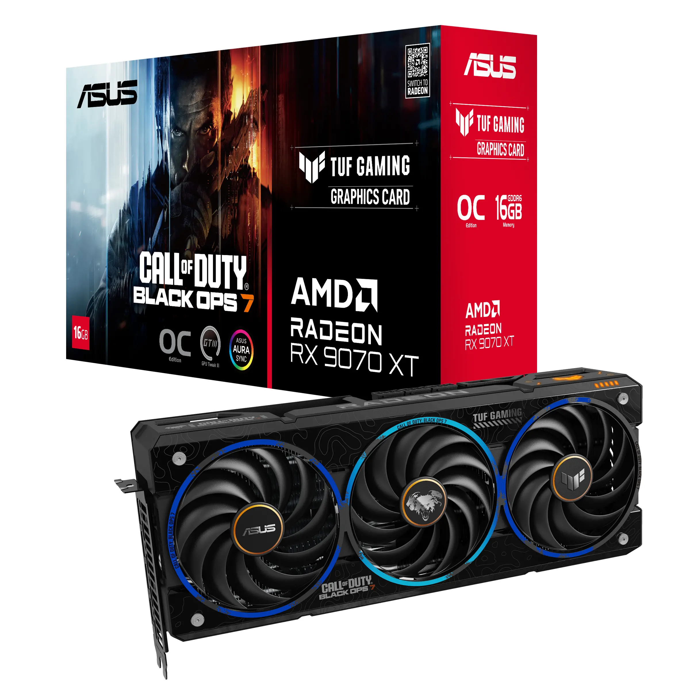 Видео карта ASUS TUF GAMING RADEON RX 9070 XT COD BO7 Speical Edition OC 16GB GDDR6 - image 9