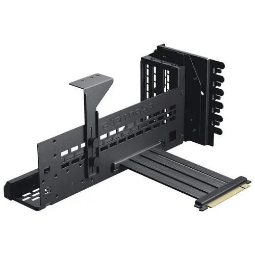 Phanteks Premium PCIe Gen 5 Vertical GPU Bracket, DRGB, with PCIe 5.0 Riser Cable - 220mm, Black - image 3