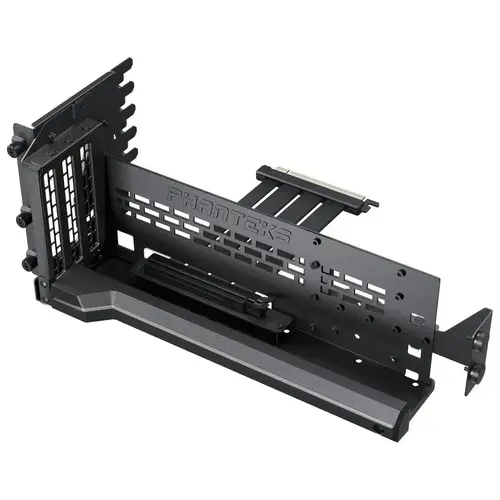 Phanteks Premium PCIe Gen 5 Vertical GPU Bracket, DRGB, with PCIe 5.0 Riser Cable - 220mm, Black