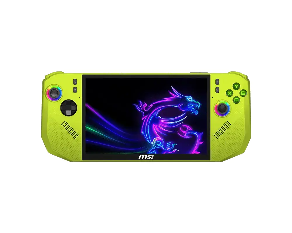 Consolă de jocuri MSI CLAW A8 BZ2EM-058GR - 8" IPS FHD+(1920x1200) 120Hz VRR, 24GB LPDDR5x, 1TB SSD, Windows 11 Home - Neon Green
