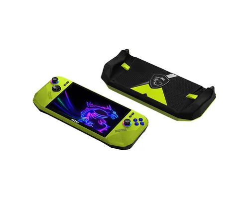 Игрова конзола MSI CLAW A8 BZ2EM-058GR - 8" IPS FHD+(1920x1200) 120Hz VRR, 24GB LPDDR5x, 1TB SSD, Windows 11 Home - Neon Green - image 3