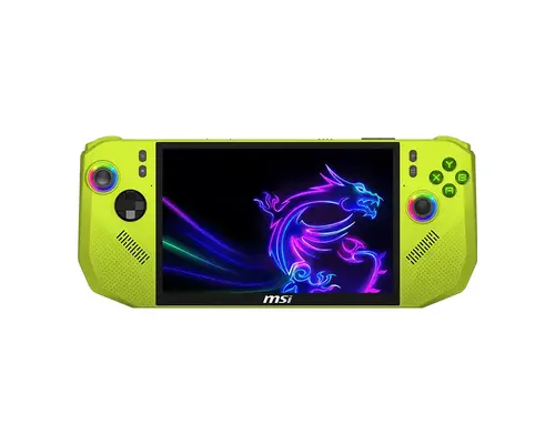 Игрова конзола MSI CLAW A8 BZ2EM-058GR - 8" IPS FHD+(1920x1200) 120Hz VRR, 24GB LPDDR5x, 1TB SSD, Windows 11 Home - Neon Green