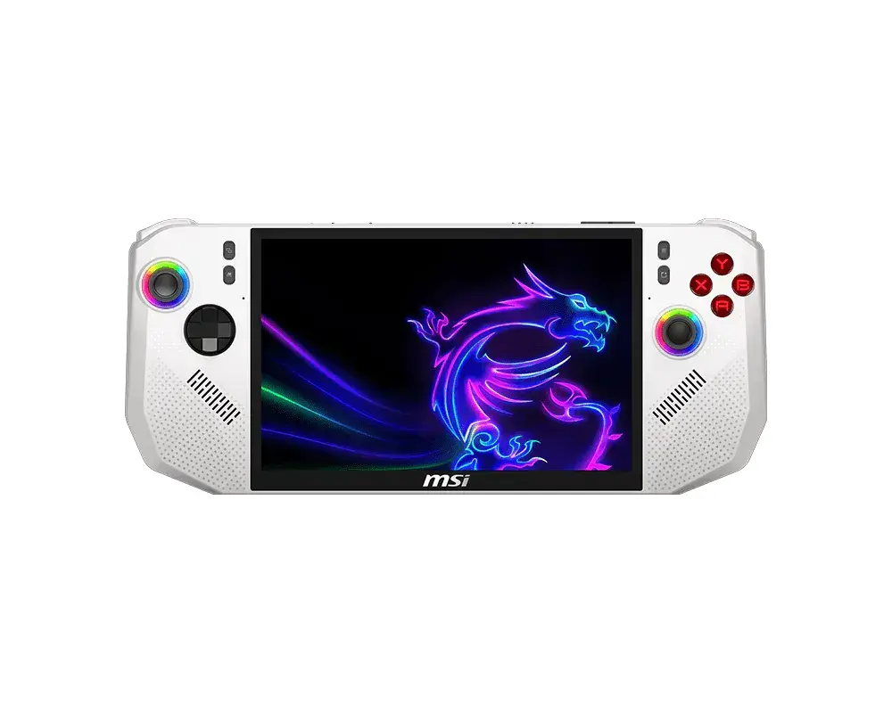 Игрова конзола MSI CLAW A8 BZ2EM-057GR - 8" IPS FHD+(1920x1200) 120Hz VRR, 24GB LPDDR5x, 1TB SSD, Windows 11 Home - Polar Tempest