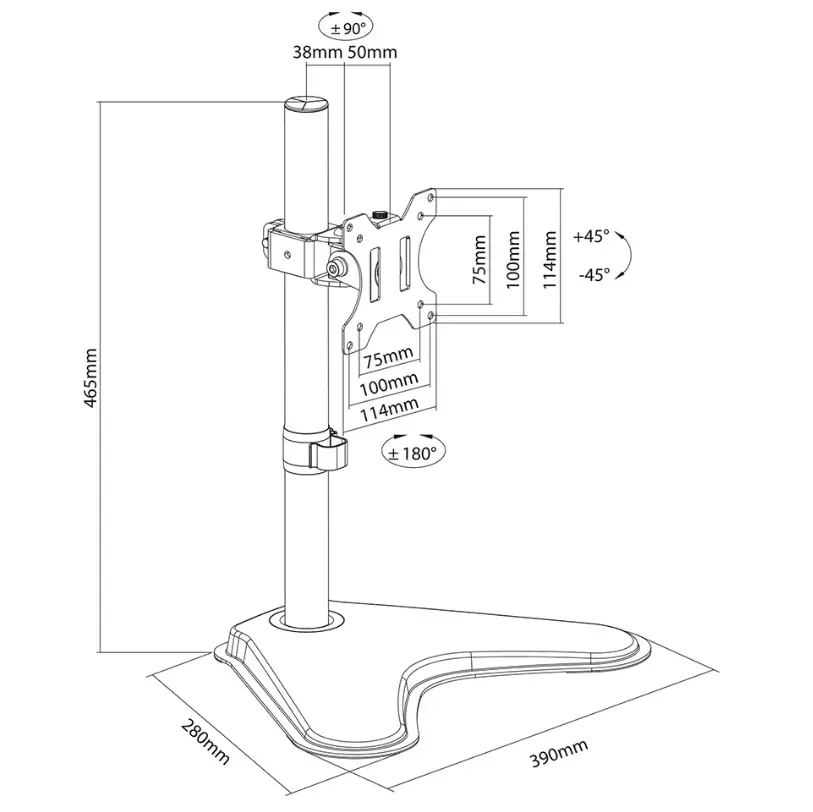 Стойка, Neomounts Desk Stand - image 8