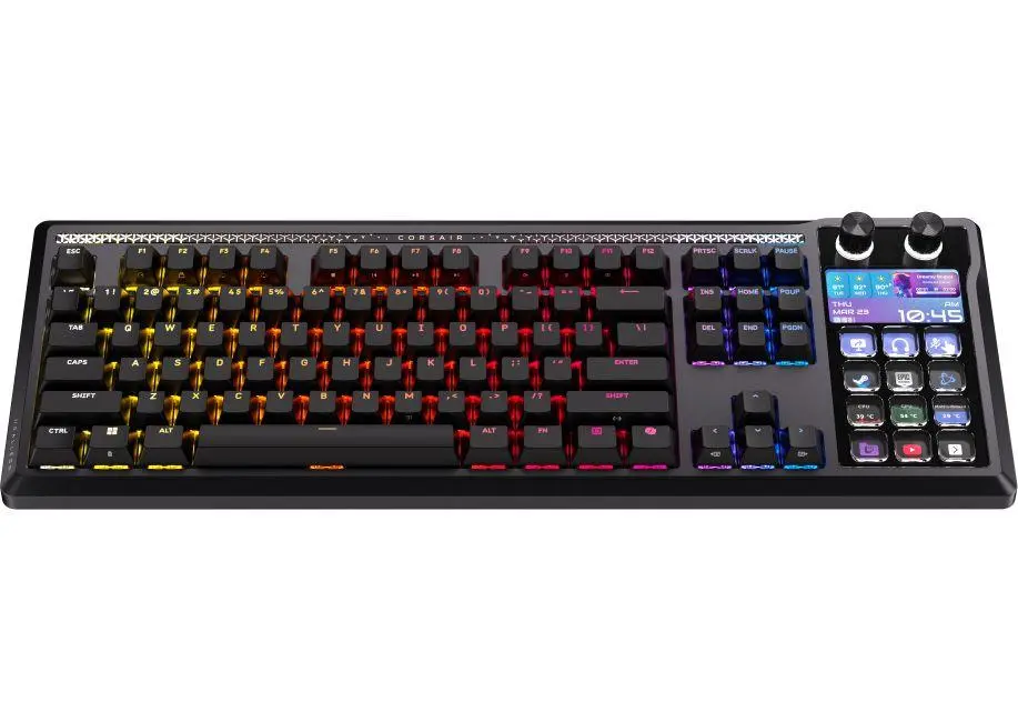 CORSAIR GALLEON 100 SD RGB Mechanical Gaming Keyboard, Backlit RGB LED, CORSAIR MLX Pulse, Black, Black PBT Keycaps - image 2