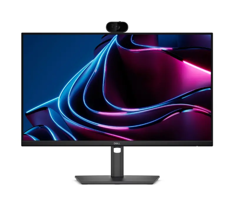 Монитор, Dell P2426HEV, 23.8" Webcam Monitor, IPS Anti-Glare, 5ms, 120 Hz, 1500:1, 300 cd/m2, FHD 1920x1080, 99% sRGB, HDMI, Display Port, USB-C Hub, RJ45, Webcam, KVM Switch, PD 90W, Height Adjustable, Pivot, Swivel, Tilt, Black - image 1