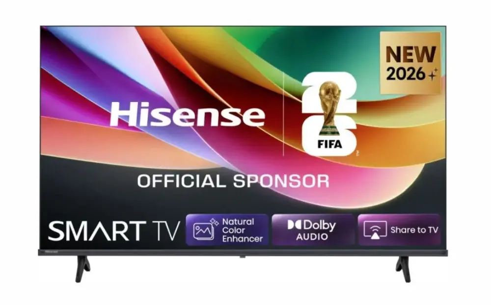 Телевизор, Hisense 40" A4S, Full HD 1920x1080, DLED, HDR, HLG, DTS HD, Smart TV, WiFi, WiFi Direct, 2xHDMI, 2xUSB, LAN, CI+, DVB-T2/C/S2, Black