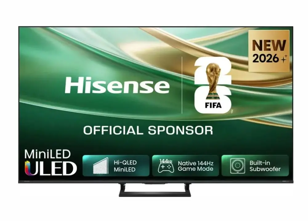 Телевизор, Hisense 50" E8S, 4K Ultra HD 3840x2160, ULED, Quantum Dot,144 Hz,HDR 10+, HLG, Dolby Vision, DTS Virtual X, Smart TV, WiFi, Light Sensor, BT, Anyview Cast, 4xHDMI, 2xUSB, LAN, CI+, DVB-T2/C/S2, Singale Stand, Black