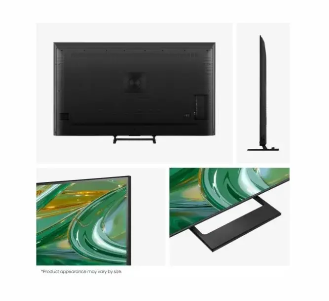 Телевизор, Hisense 50" E8S, 4K Ultra HD 3840x2160, ULED, Quantum Dot,144 Hz,HDR 10+, HLG, Dolby Vision, DTS Virtual X, Smart TV, WiFi, Light Sensor, BT, Anyview Cast, 4xHDMI, 2xUSB, LAN, CI+, DVB-T2/C/S2, Singale Stand, Black - image 4