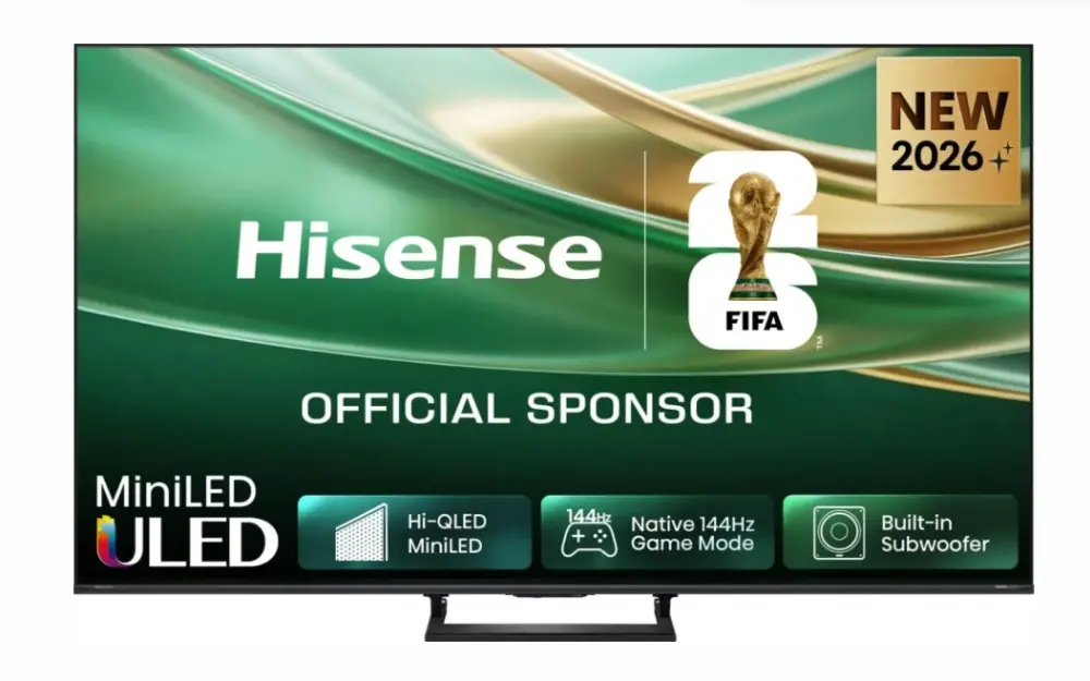Телевизор, Hisense 55" E8S, 4K Ultra HD 3840x2160, ULED, Quantum Dot,144 Hz,HDR 10+, HLG, Dolby Vision, DTS Virtual X, Smart TV, WiFi, Light Sensor, BT, Anyview Cast, 4xHDMI, 2xUSB, LAN, CI+, DVB-T2/C/S2, Singale Stand, Black