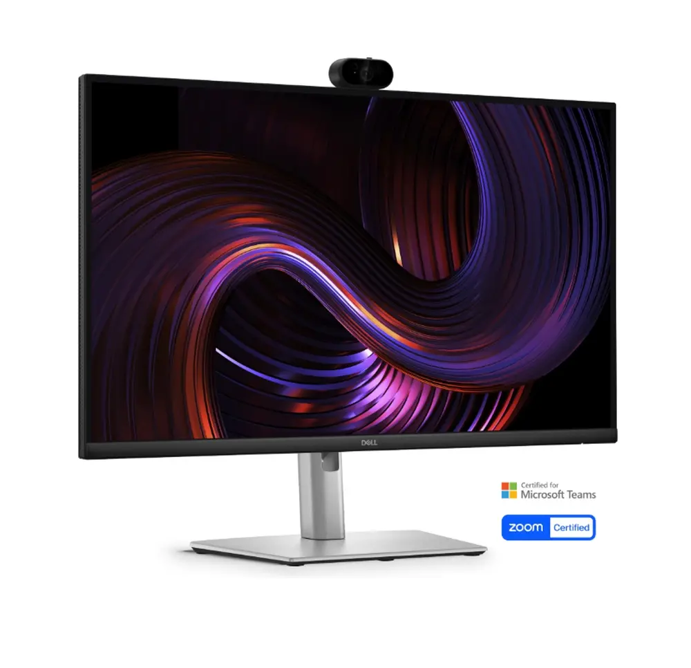 Монитор, Dell P2726DEV, 27" Webcam Monitor, IPS Anti-Glare, 5ms, 100 Hz, 1500:1, 350 cd/m2, QHD 2560x1440, 99% sRGB, HDMI, Display Port, USB-C Hub, RJ45, Webcam, KVM Switch, PD 90W, Height Adjustable, Pivot, Swivel, Tilt, Black