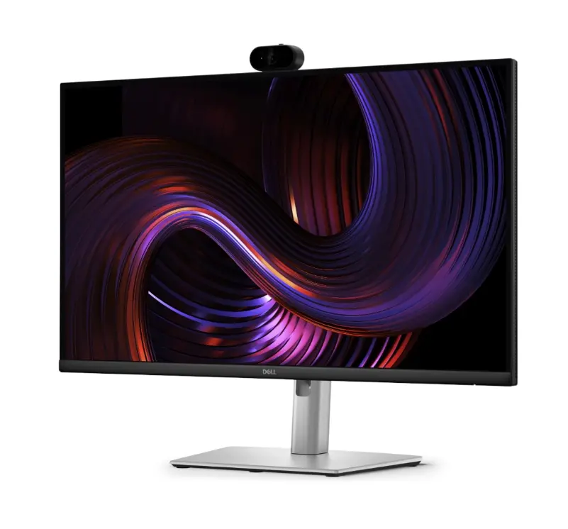 Монитор, Dell P2726DEV, 27" Webcam Monitor, IPS Anti-Glare, 5ms, 100 Hz, 1500:1, 350 cd/m2, QHD 2560x1440, 99% sRGB, HDMI, Display Port, USB-C Hub, RJ45, Webcam, KVM Switch, PD 90W, Height Adjustable, Pivot, Swivel, Tilt, Black - image 2