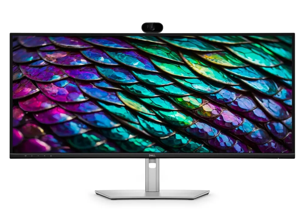 Монитор, Dell P3426WEB, 34" Curved Conferencing Monitor, IPS Anti-Glare, 5ms, 100 Hz, 1500:1, 300 cd/m2, WQHD 3440x1440, 99% sRGB, HDMI, Display Port, USB-C Hub, RJ45, Webcam, Mic, Speacers, KVM Switch, PD 90W, Height Adjustable, Pivot, Swivel, Tilt, Black - image 1