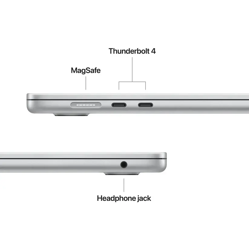 Лаптоп, Apple MacBook Air 15.3: Apple M5 chip with 10-core CPU and 10-core GPU, 16GB, 512GB SSD - Silver - image 3