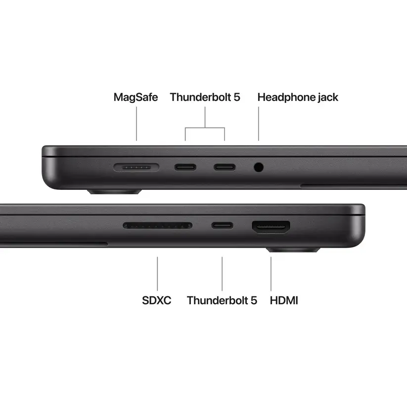 Лаптоп, Apple 16-inch MacBook Pro: Apple M5 Max chip with 18-core CPU and 40-core GPU, 48GB, 2TB SSD - Space Black - image 3