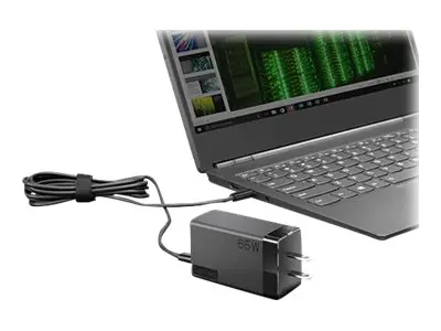 LENOVO 65W USB-C AC Travel Adapter 4 interchangeable plugs US EU AU UK - image 2