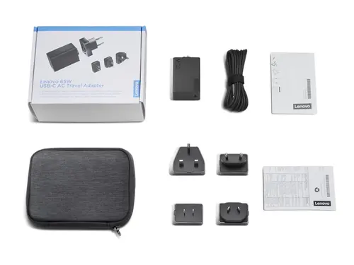LENOVO 65W USB-C AC Travel Adapter 4 interchangeable plugs US EU AU UK - image 7