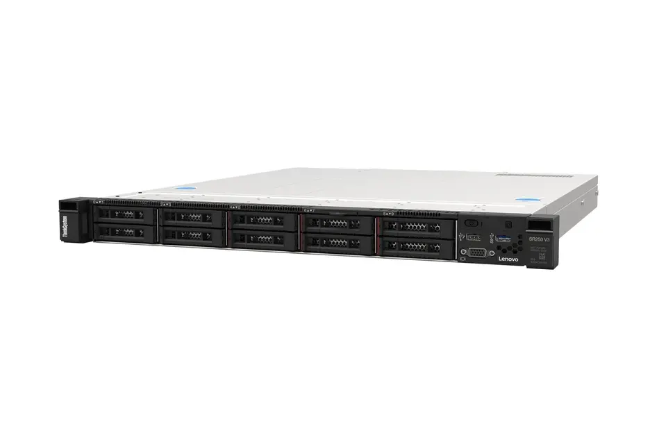 Сървър, Lenovo ThinkSystem SR250 V3, 1xIntel Xeon 6353P 8C 2.7GHz 65W, 1x32GB 2Rx8, ThinkSystem RAID 545-8i PCIe Gen4 12Gb Adapter, 1x800W, 2.5" Chassis Base(Standard)