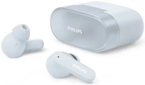 PHILIPS Безжични слушалки за поставяне в ухото с микрофон 32 часа време на възпроизвеждане сини
