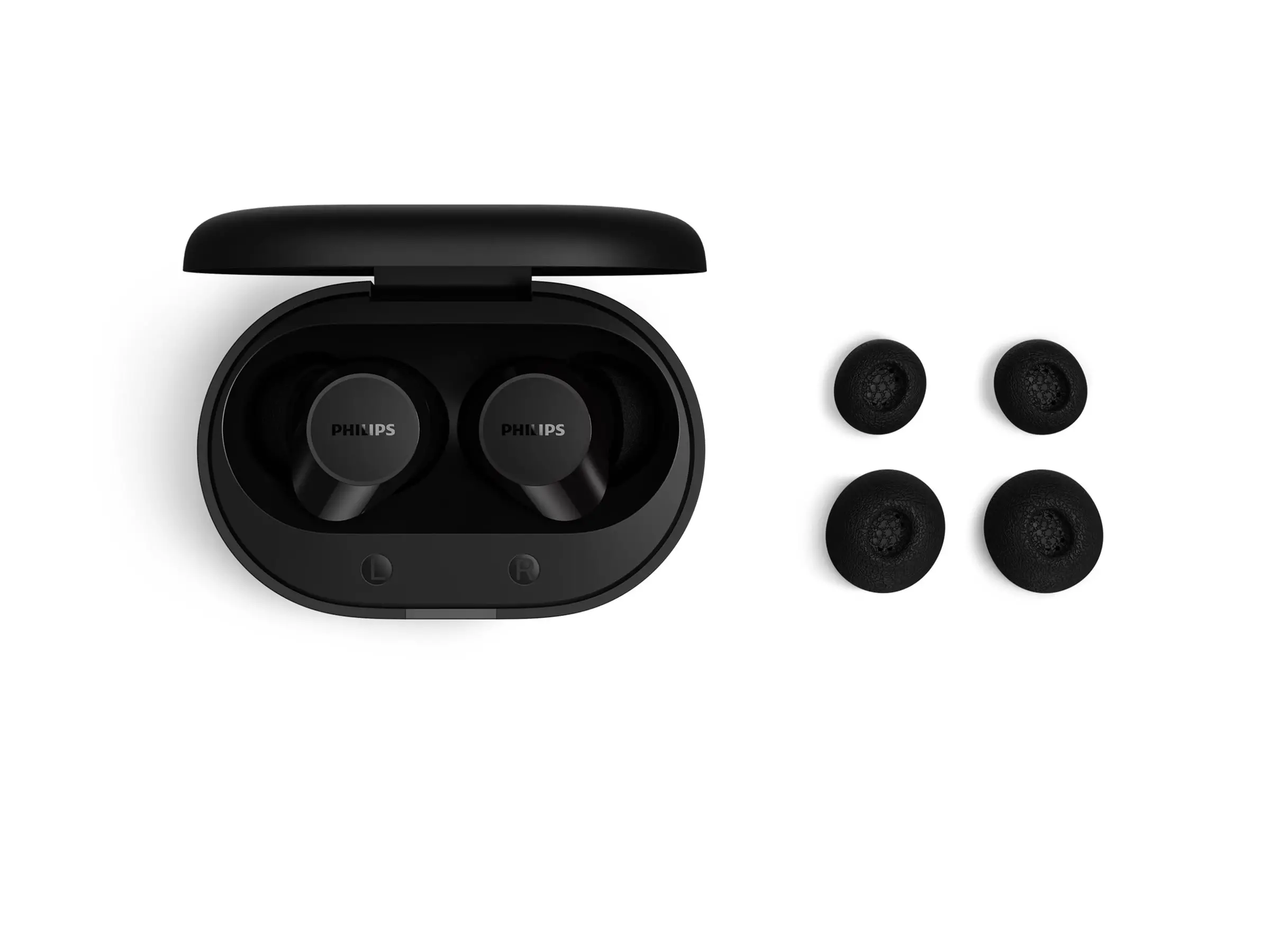 PHILIPS TWS Безжични слушалки за поставяне в ухото с микрофон IPX4 24 часа време на възпроизвеждане черни - image 9