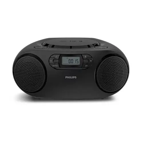 PHILIPS CD радиокасетофон FM/CD Bluetooth 3W RMS черен