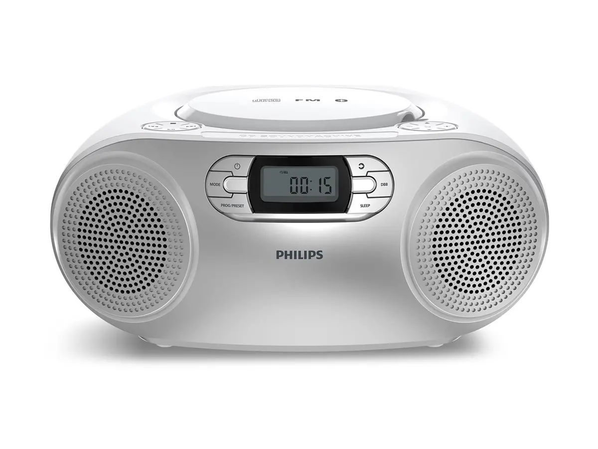 PHILIPS CD радиокасетофон FM/CD Bluetooth 3W RMS сив