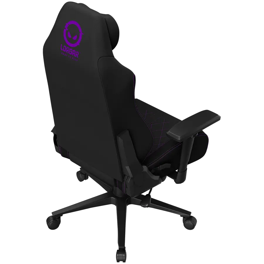 LORGAR CHA41, Ergonomic Gaming Chair Advanced, premium anti-stain fabric, Black/purple - image 10