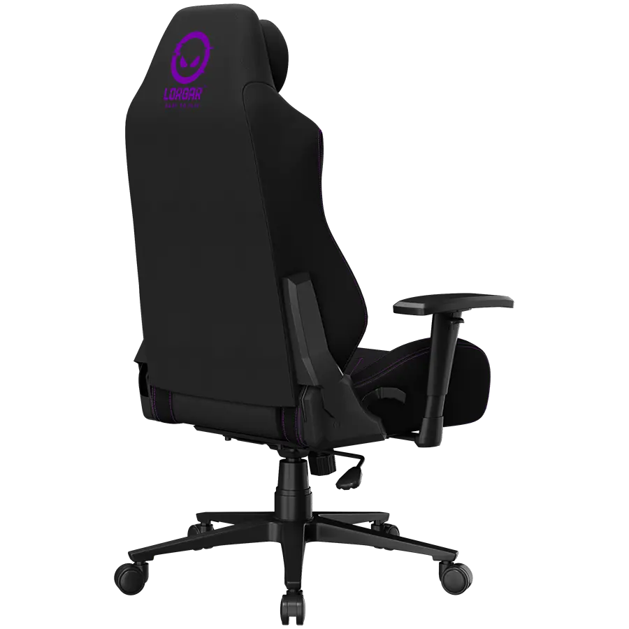 LORGAR CHA41, Ergonomic Gaming Chair Advanced, premium anti-stain fabric, Black/purple - image 12