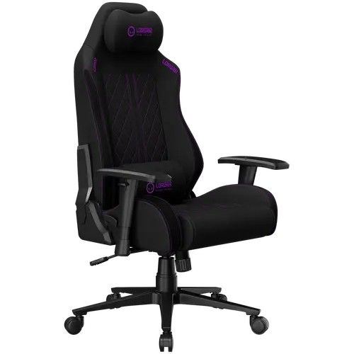 LORGAR CHA41, Ergonomic Gaming Chair Advanced, premium anti-stain fabric, Black/purple - image 15