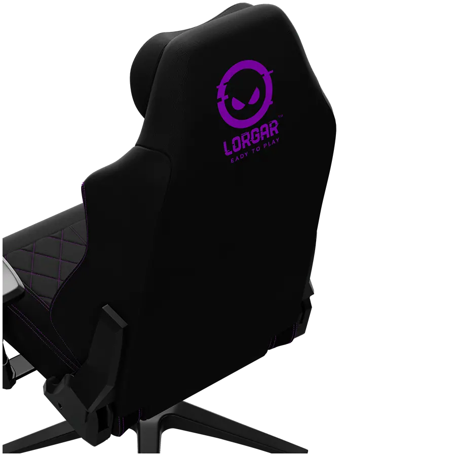 LORGAR CHA41, Ergonomic Gaming Chair Advanced, premium anti-stain fabric, Black/purple - image 19