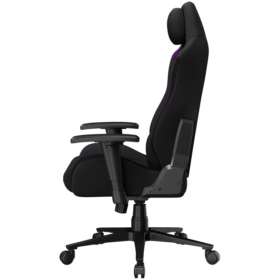 LORGAR CHA41, Ergonomic Gaming Chair Advanced, premium anti-stain fabric, Black/purple - image 5