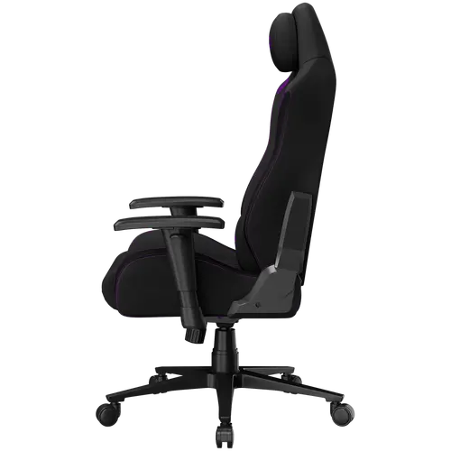 LORGAR CHA41, Ergonomic Gaming Chair Advanced, premium anti-stain fabric, Black/purple - image 5