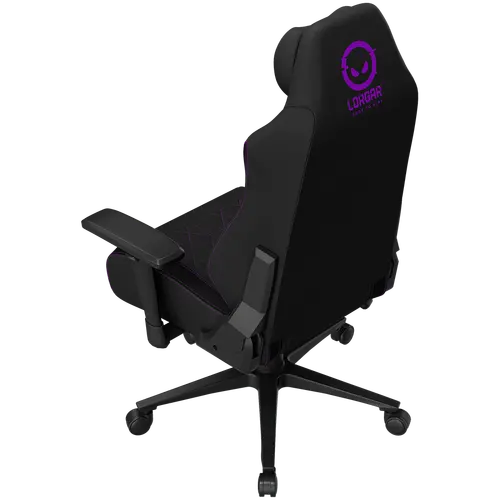 LORGAR CHA41, Ergonomic Gaming Chair Advanced, premium anti-stain fabric, Black/purple - image 7