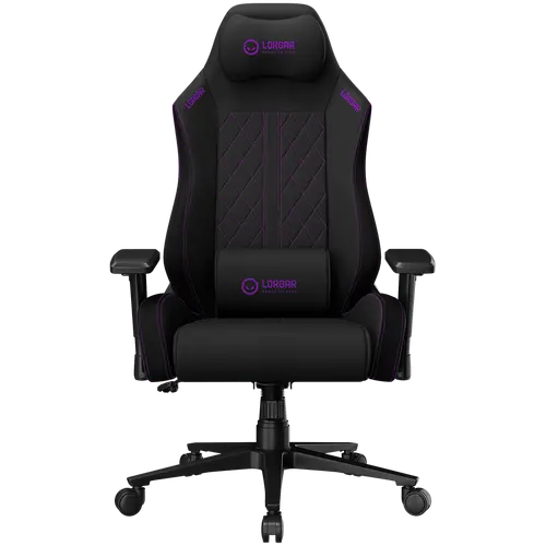 LORGAR CHA41, Ergonomic Gaming Chair Advanced, premium anti-stain fabric, Black/purple