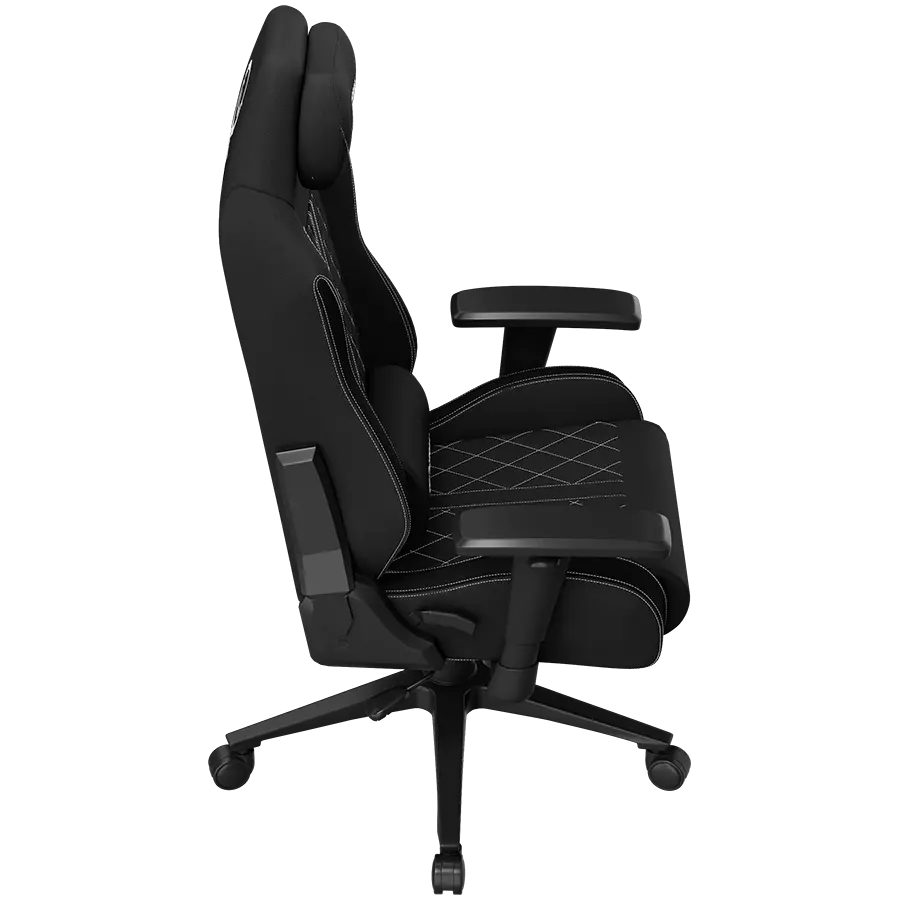 LORGAR CHA41, Ergonomic Gaming Chair Advanced, premium anti-stain fabric, Black/white - image 11
