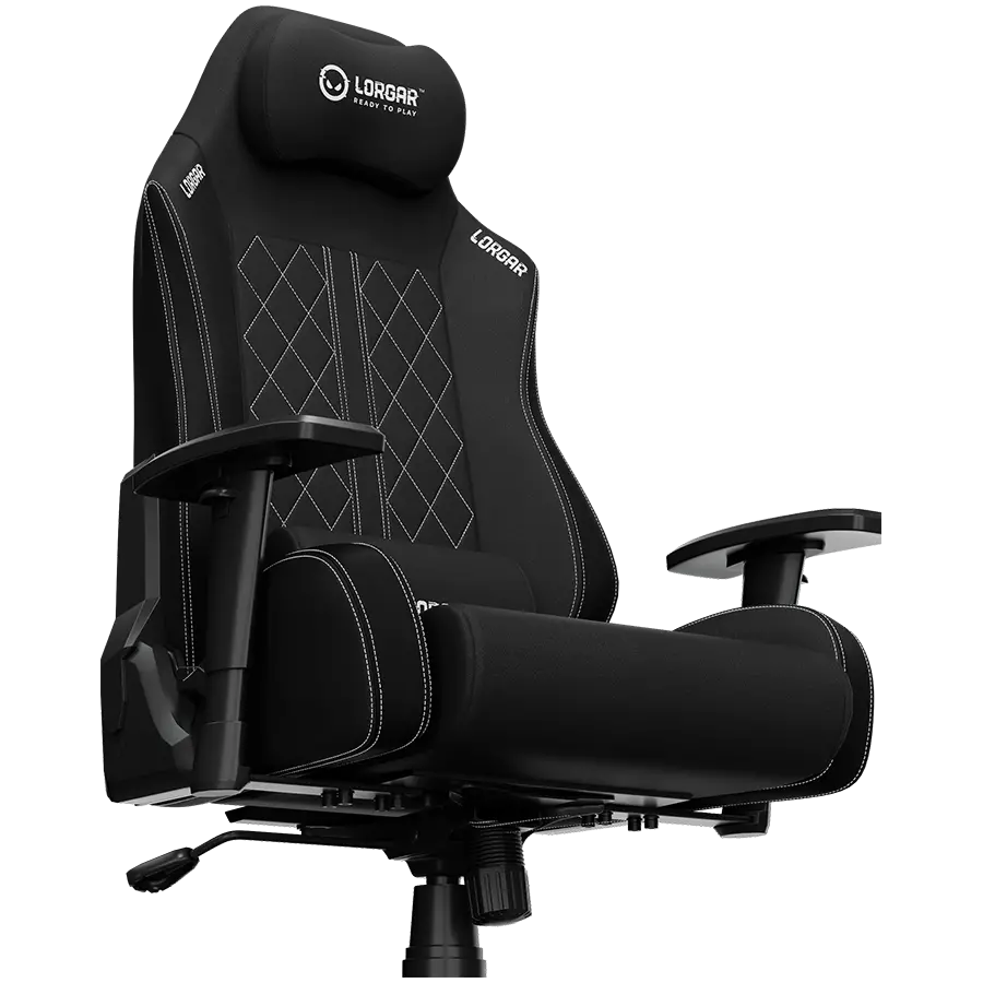 LORGAR CHA41, Ergonomic Gaming Chair Advanced, premium anti-stain fabric, Black/white - image 16
