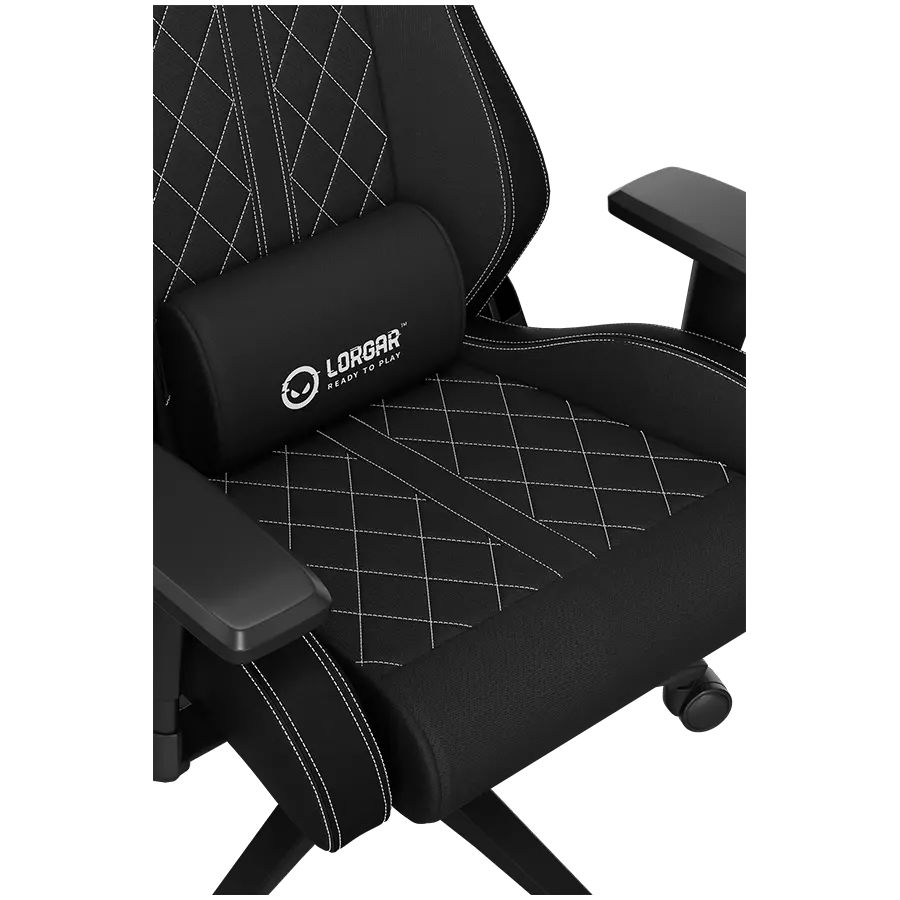 LORGAR CHA41, Ergonomic Gaming Chair Advanced, premium anti-stain fabric, Black/white - image 17
