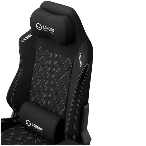 LORGAR CHA41, Ergonomic Gaming Chair Advanced, premium anti-stain fabric, Black/white - image 18