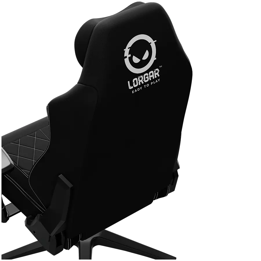LORGAR CHA41, Ergonomic Gaming Chair Advanced, premium anti-stain fabric, Black/white - image 19