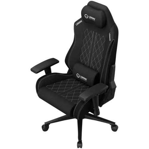 LORGAR CHA41, Ergonomic Gaming Chair Advanced, premium anti-stain fabric, Black/white - image 3
